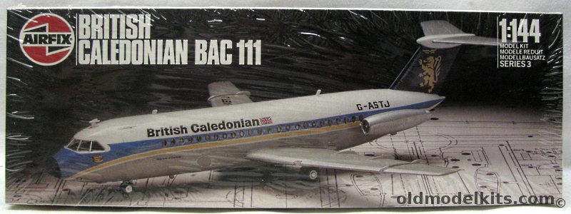 Airfix 1/144 BAC-111 (BAC 111 One-11) British Caledonian, 9-03178 plastic model kit